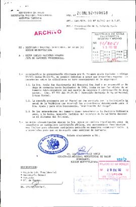 [Informa sobre respuesta a solicitud de trabajo]