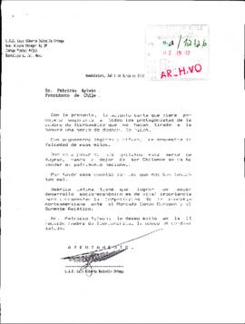 [Carta sobre Cumbre de Iberoamérica]
