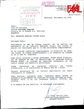 [Carta de Importadora Faval Motors Ltda.]
