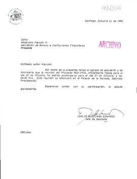 [Informa postergación de reunión]