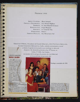 Premios 1993 (Editorial Los Andes)