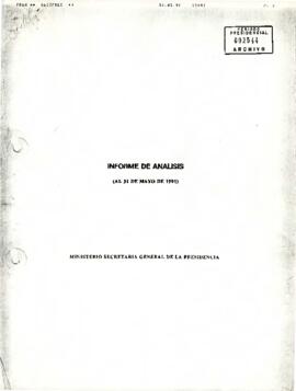 Informe de Análisis (al 31 de mayo de 1991)
