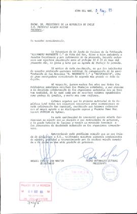 [Carta de Junta de Vecinos Alejandro Navarrete de Viña del Mar]
