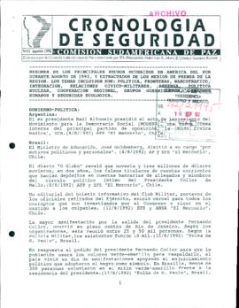 [Documento: "Cronología de Seguridad N°21]