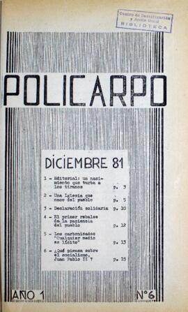 Policarpo : año 1 número 6