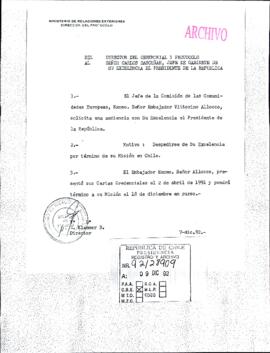 [Director de Ceremonial y Protocolo solicita audiencia para Embajador]