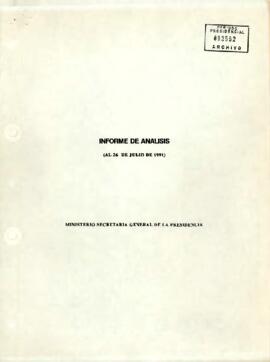 Informe de Análisis (al 26 de julio de 1991)