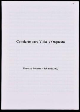 Concierto para viola y orquesta