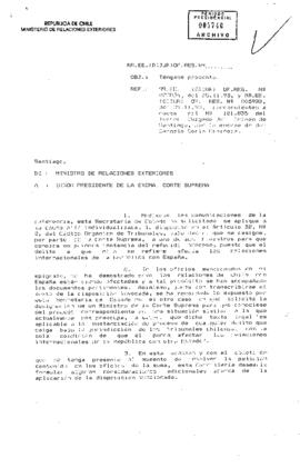 Solicitud de un ministro de la corte suprema para investigar asesinato de Carmelo Soria