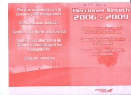 Elecciones SINTECH 2006-2009