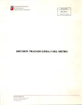 Difusión Trazado Línea 5 del Metro