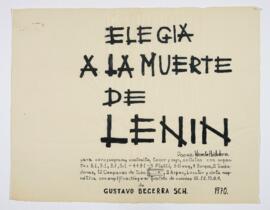 Elegía a la muerte de Lenin