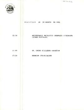 Programa Martes 20 de Agosto de 1991