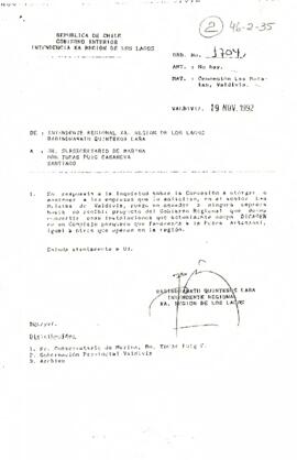[Antecedentes sobre Muelle las Mulatas - Concesión las Mulatas, Valdivia].