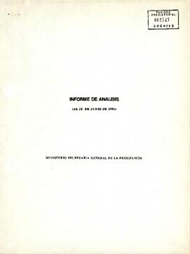 Informe de Análisis (al 21 de junio de 1991)