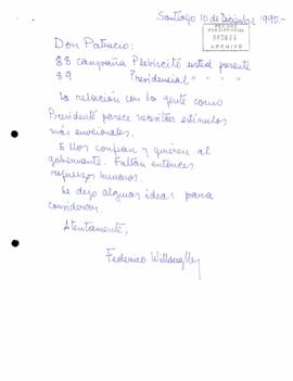 [Mensaje del Asesor de Asuntos Especiales de la Presidencia]