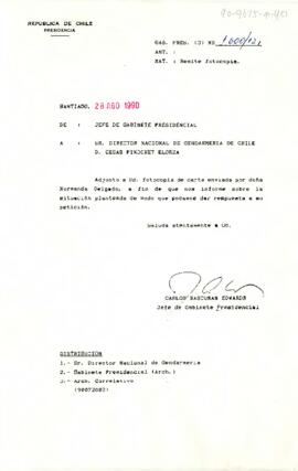 [Carta dirigida a Director Nacional de Gendarmería de Chile]