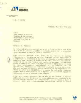 [Copia de carta a Ministro de Agricultura en relación a IANSA]
