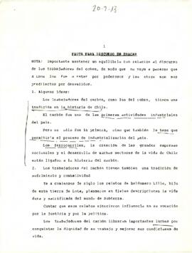 Pauta para Discurso en ENACAR