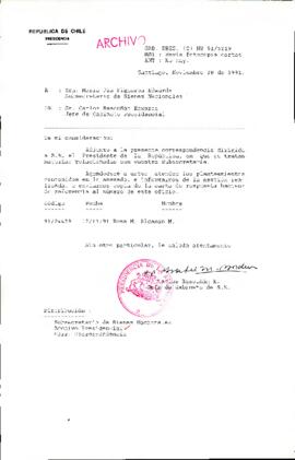 [Envío de fotocopias cartas a Sra. María Pía Figueroa Edwards Subsecretaria de Bienes Nacionales]