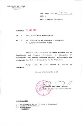 [Remite fotocopia de carta que se indica a Ministro de Vivienda y Urbanismo]