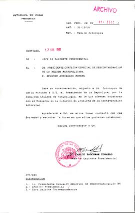 [Remite fotocopia de carta]