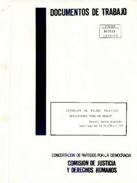 Situación de presos políticos reflexiones para un debate