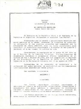 Tratado entre la República de Chile y la República Argentina sobre Medio Ambiente
