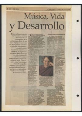 Artículo : Música, Vida y Desarrollo