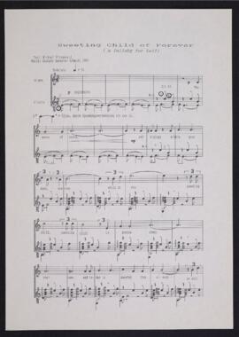 Sweeting child of forever [a lullaby for Leif]