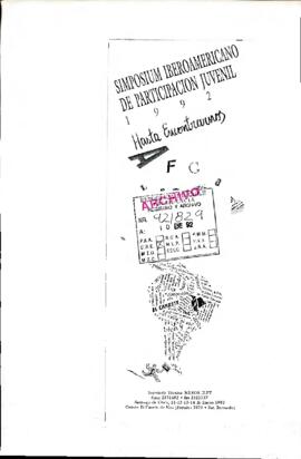 Simposium Iberoamericano de participación juvenil 1992