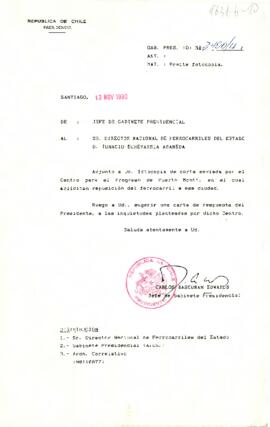 [Se remite carta a Director Nacional de Ferrocarriles del Estado]