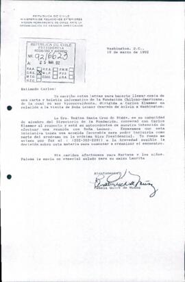 [Carta de la Misión Permanente de Chile ante la Organización de Estados Americanos dirigida al Jefe de Gabinete Presidencial]