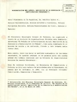 Modernización del Estado, Ampliación de la Democracia y la Participación Ciudadana (*)