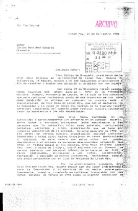 [Carta de Cruz Roja Chilena de Lican Ray]