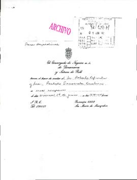 [Invitación del Encargado de Negocios de Dinamarca]