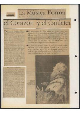 Artículo : La Música Forma el Corazón y el Carácter