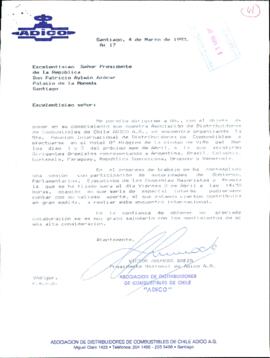 [Informa reunión de ADICO y solicita colaboración]