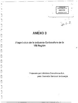 Anexo 3 - Diagnóstico de la Industria Carbonífera de la VIII Región