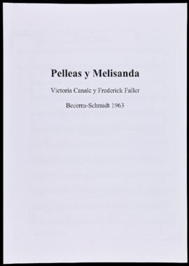 Pelleas y Melisanda [Victoria Canale y Frederick Faller]