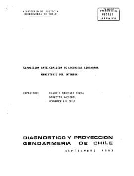 Diagnostico y proyección Gendarmeria de Chile