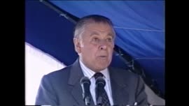 Presidente Aylwin ofrece discurso en Vallenar: video
