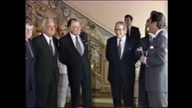 Imágenes del Presidente Aylwin en gira por Portugal: video