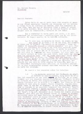 Carta : Propuesta de Colaboración Artística y Estructura del 'Concierto de los Pueblos en Invierno': Correspondencia de Patricio Manns a Gustavo Becerra