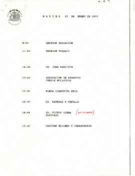 Programa Martes 19 de Enero de 1993.