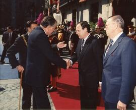 Visita de Estado del Presidente Patricio Aylwin al Ayuntamiento de Madrid: Presidente Patricio ju...