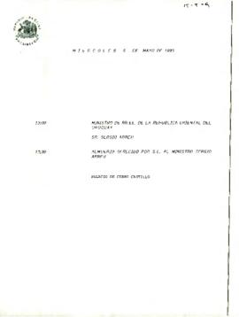[Agenda] Miércoles 5 de mayo de 1993