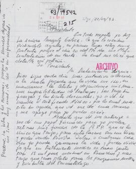 [Solicitud de autorización para retiro de fondos previsionales dirigida al Presidente Patricio Aylwin]