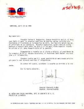 Carta de la Colectividad Armenia de Beneficencia Social y Cultural de Chile