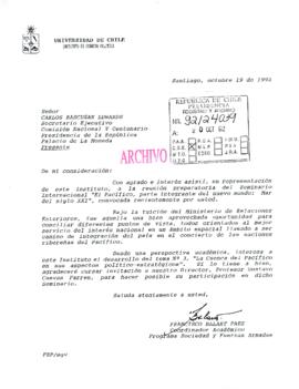 [Carta de Coordinador Académico Programa Sociedad y Fuerzas Armadas de la Universidad de Chile]